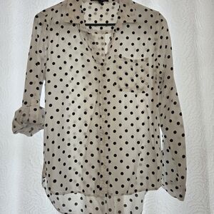 Velvet Heart Black and White Polka Dot Blouse